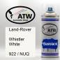 Preview: Land-Rover, Whistler White, 922 / NUQ: 400ml Sprühdose, von ATW Autoteile West.